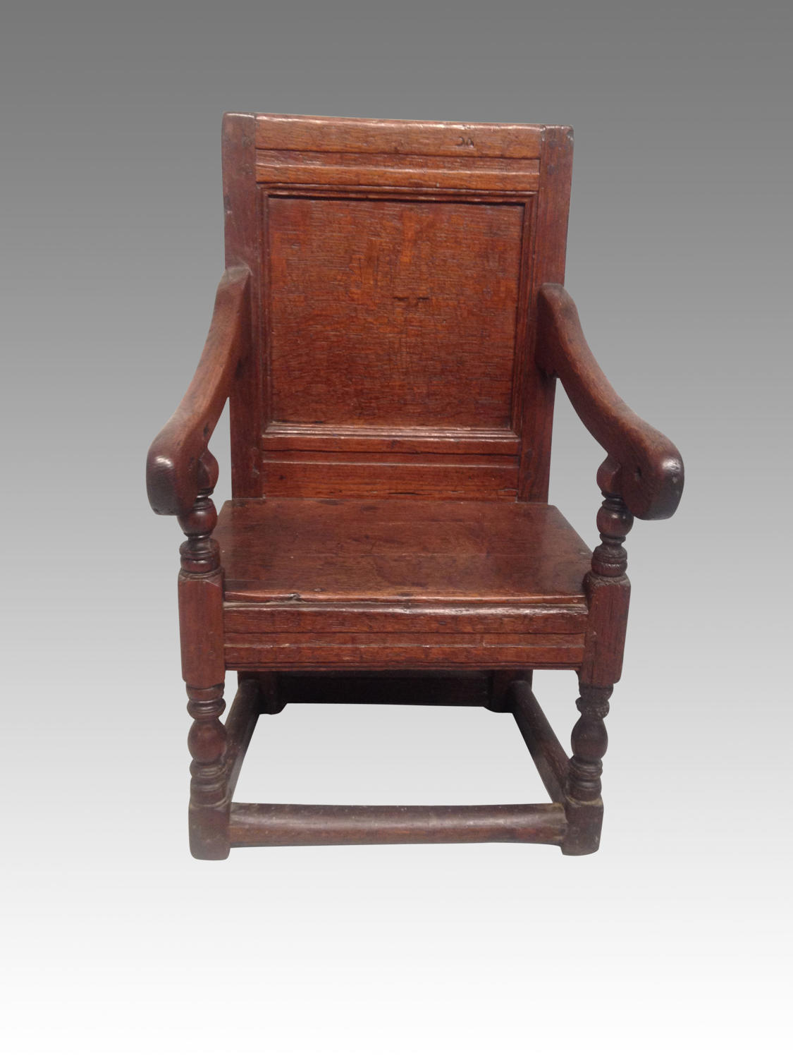 Charles II oak child's chair.