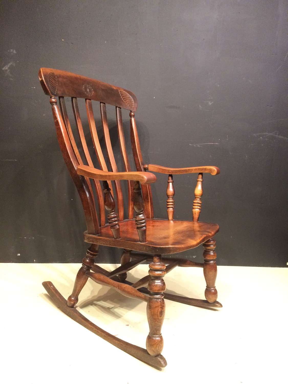 Welsh elm and ash country rocking chair.