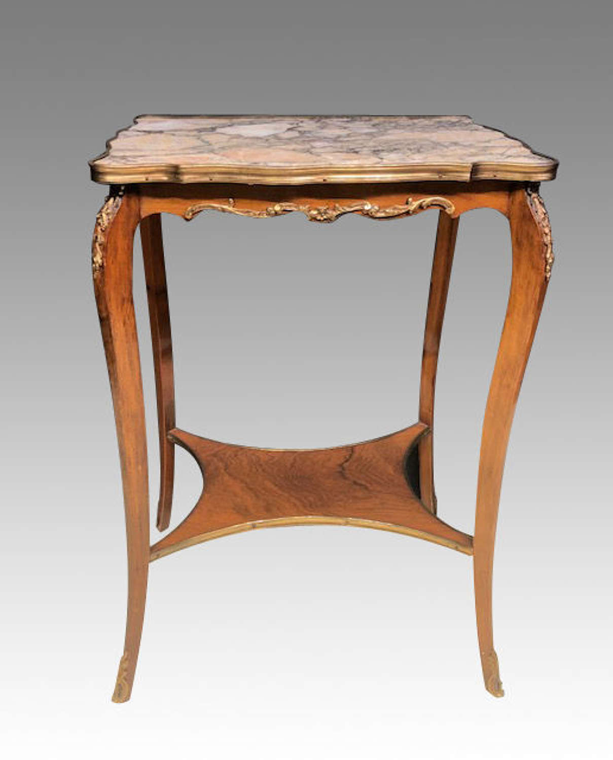19th century marble top lamp table.
