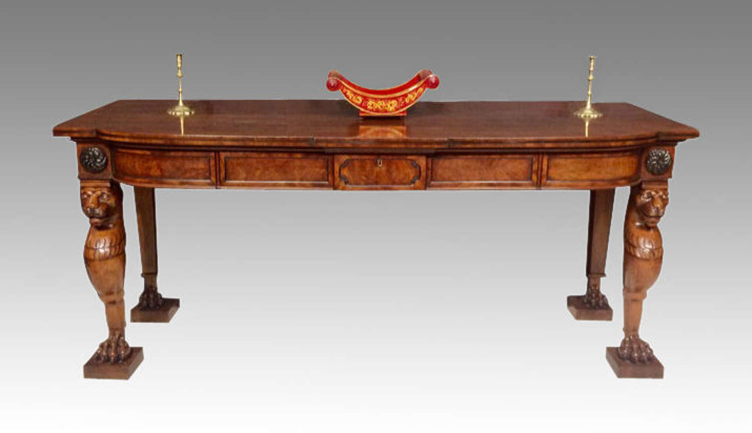 Regency mahogany side table, manner of Thomas Hope.