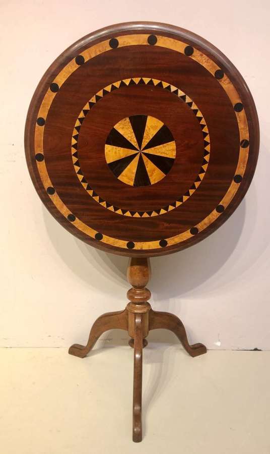 Georgian mahogany tripod table.