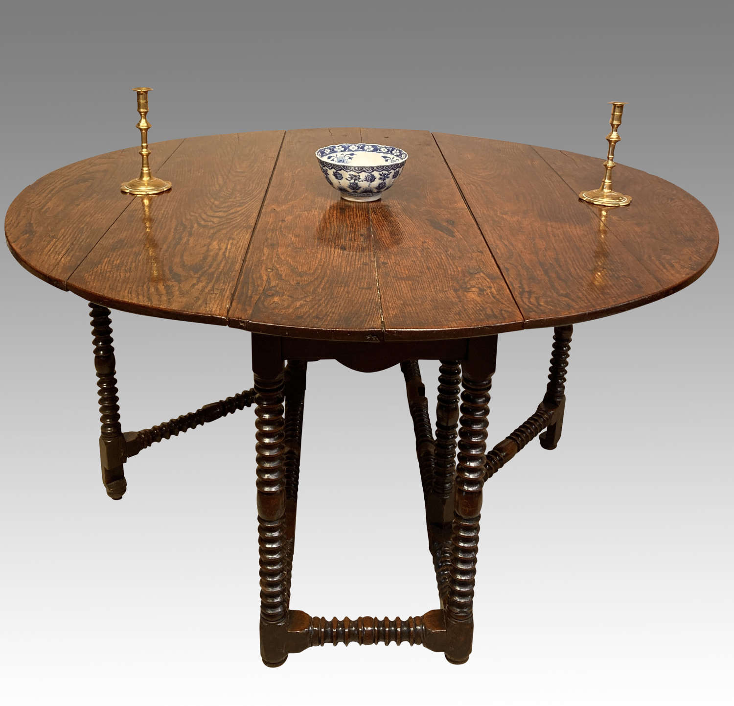Charles II oak gateleg table.