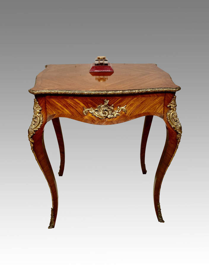 Antique French kingwood writing table.