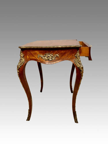 Antique French kingwood writing table.