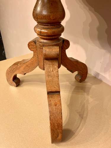 Antique oak wine table