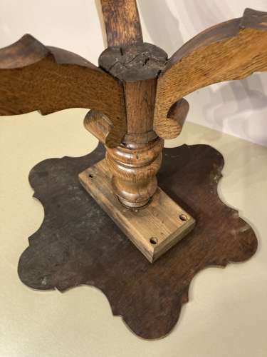 Antique oak wine table