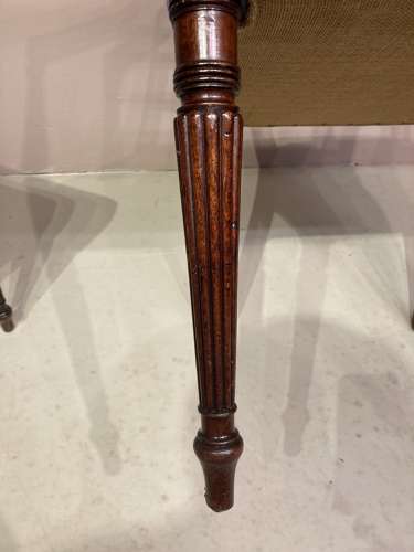 Set of 8(6+2) Georgian mahogany dining chairs.