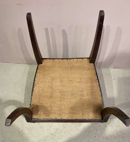 Regency mahogany writing chair.