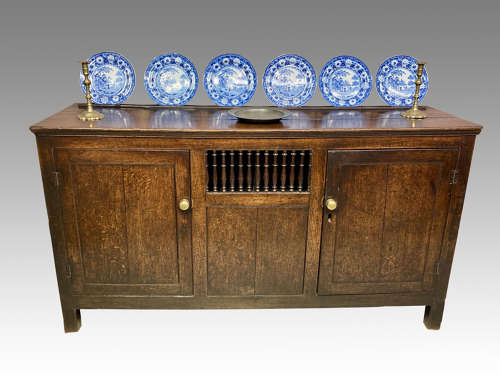 Georgian Welsh oak dresser base.