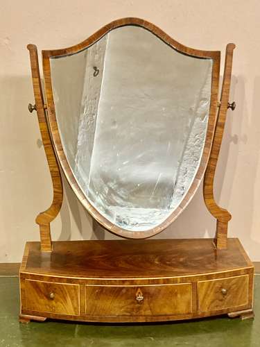 Georgian mahogany dressing table mirror.