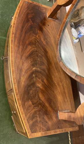 Georgian mahogany dressing table mirror.