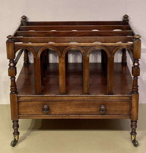Georgian mahogany canterbury.