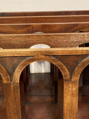 Georgian mahogany canterbury.