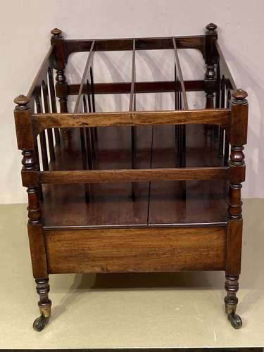 Georgian mahogany canterbury.
