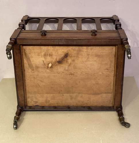 Georgian mahogany canterbury.