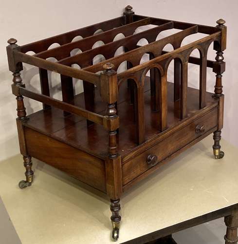 Georgian mahogany canterbury.