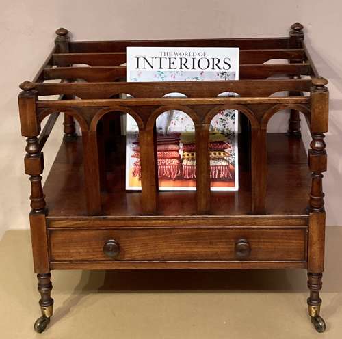 Georgian mahogany canterbury.