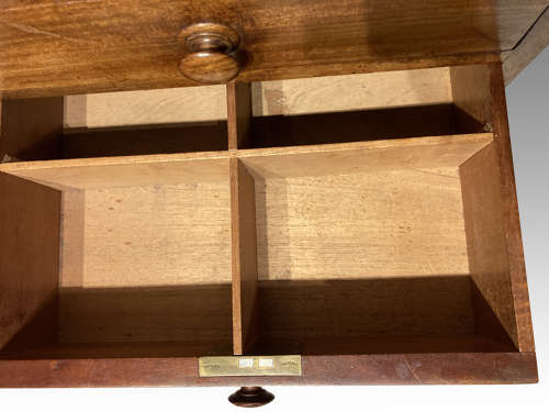 Georgian mahogany library desk.