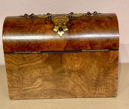 Victorian burr walnut desk set.