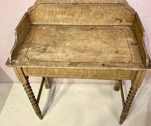 Late Georgian painted pine side table.