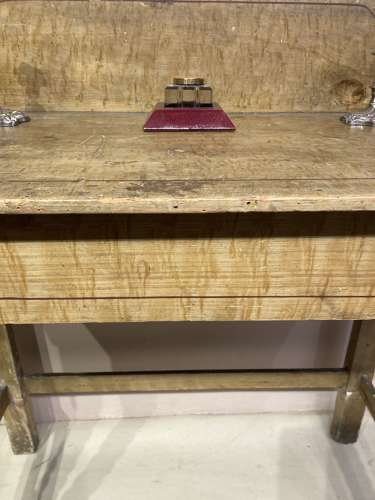 Late Georgian painted pine side table.