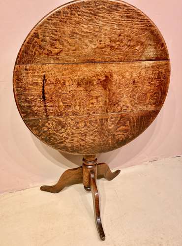 Welsh oak tripod table.