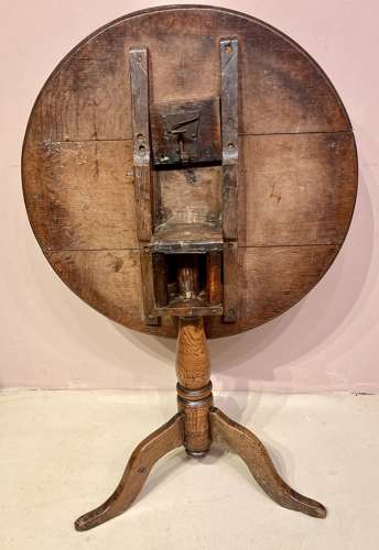 Welsh oak tripod table.
