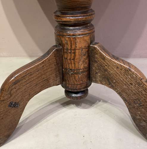 Welsh oak tripod table.