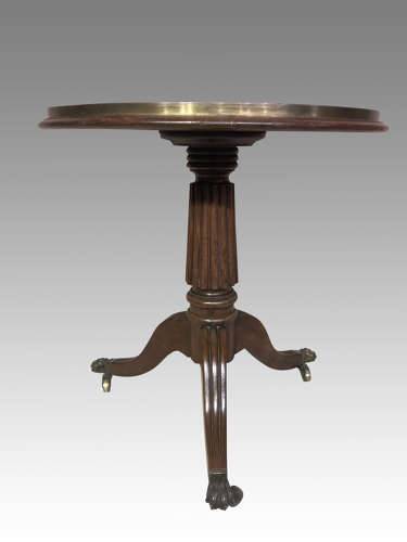 Georgian revolving mahogany butler's table.