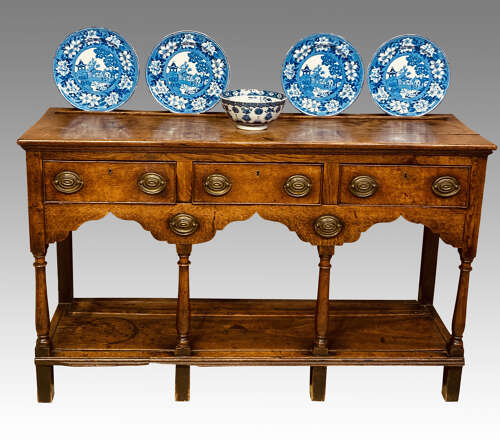 Small Geo III Welsh oak dresser