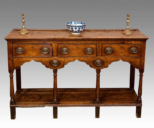 Small Geo III Welsh oak dresser