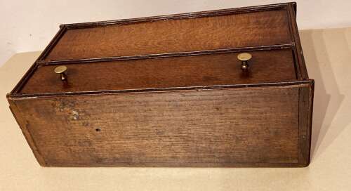 Welsh oak candle box.