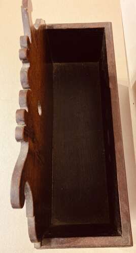 Welsh oak candle box.