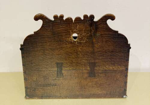 Welsh oak candle box.