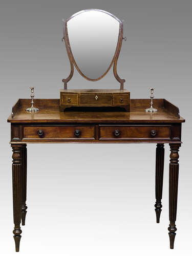 Georgian mahogany writing table.