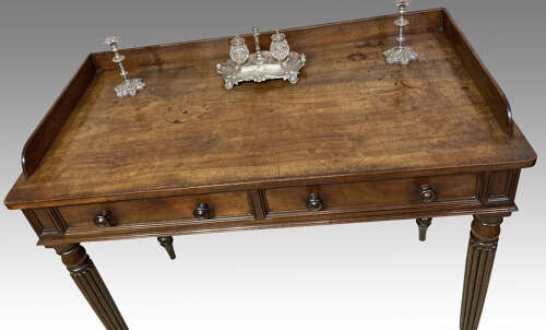 Georgian mahogany writing table.