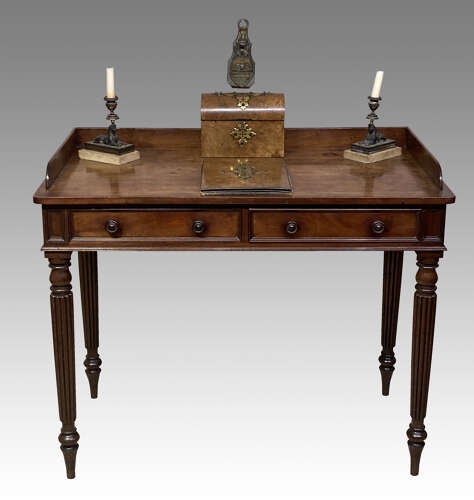 Georgian mahogany writing table.