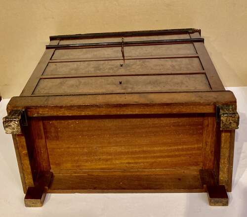 Miniature French mahogany chest of drawers .