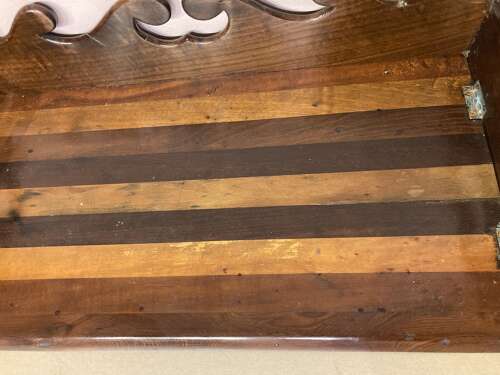 Late Georgian rosewood desk tray,