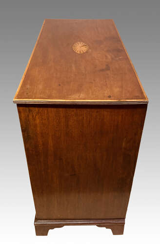Antique Irish mahogany chest of drawers.