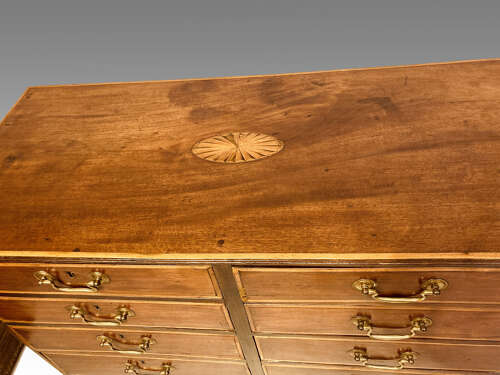 Antique Irish mahogany chest of drawers.