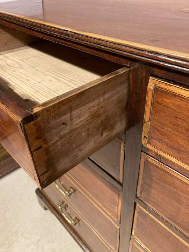 Antique Irish mahogany chest of drawers.