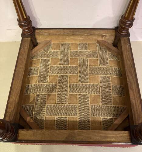 Victorian mahogany stool.