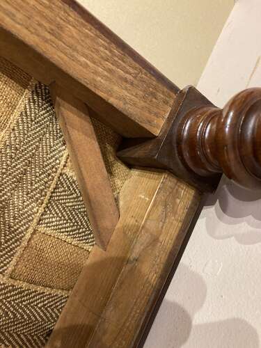 Victorian mahogany stool.