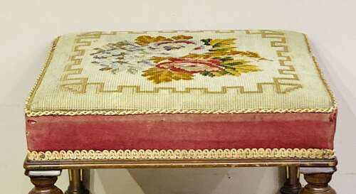Victorian mahogany stool.