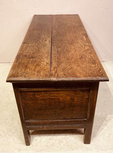 17th century carved oak coffer.