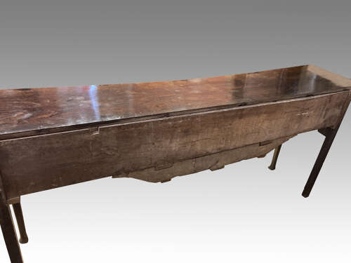Georgian oak cabriole leg dresser base.