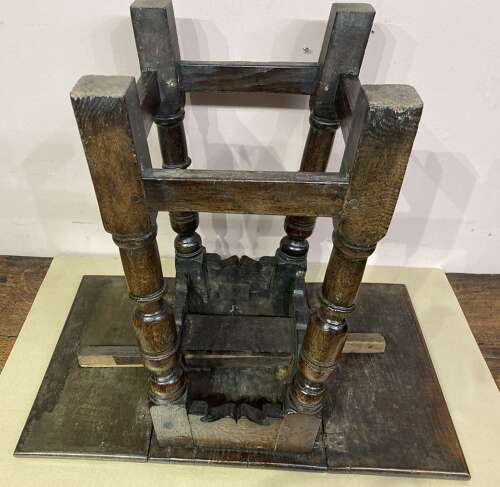 17th century oak stool/table.