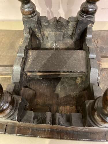 17th century oak stool/table.