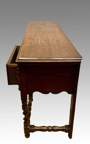 Antique oak dresser base.
